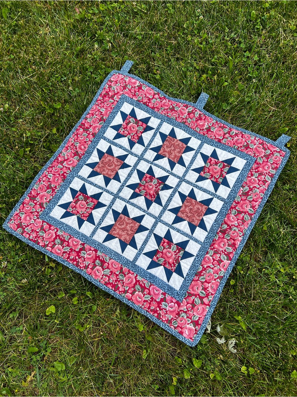 Vintage Handmade Quilted Wall Hanging
